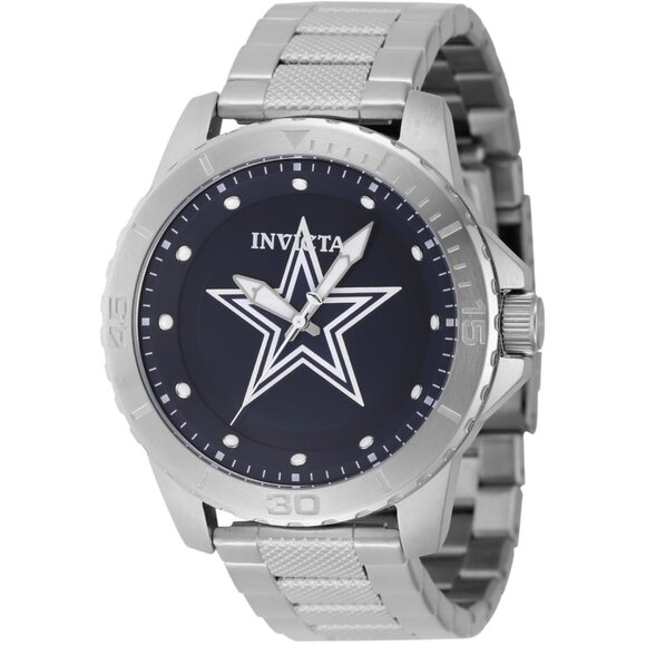 Invicta X NFL Dallas Cowboys Mens Watch 48mm Silver/Blue 48083 - Picture 2 of 7